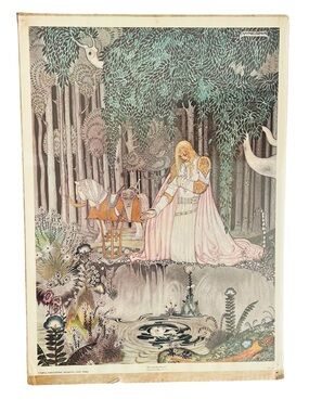 Kay Nielsen LLSE and the Prince Art Nouveau Lassie in Tree East of the Sun Litho